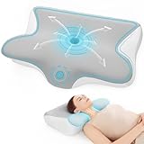 Restnature Orthopädisches Nackenkissen Kopfkissen - Memory-Schaum-Kissen...