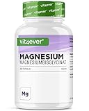 Magnesiumbisglycinat - 365 Kapseln - Premium: Chelatiertes Magnesium - 155...