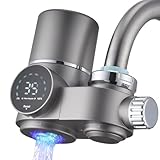 HOMELODY Wasserfilter Wasserhahn, Wasserfilter Trinkwasser mit LED Anzeige,...
