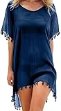 Hanaoops Damen Strandkleid Sommer Strandponcho Bikin Badeanzug Cover Up...