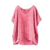 Nuaoxyeu Longbluse Damen GroßE GrößEn Musselin Bluse Damen Kurzarm...