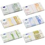 DAOOZHU Spielgeld Set,180 Blätter Spielgeld Euro Scheine,Fake Geld,Fake...