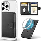 SHIELDON Echtleder Magnetische Wallet, Abnehmbare Cardholder für MagSafe...