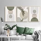 PWAAHDC Moderne Bilder Wohnzimmer Poster Set 50x70 Hochformat - Boho...