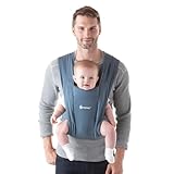 Ergobaby Embrace Babytrage für Neugeborene 3,2-11,3 kg, Oxford Blue