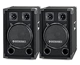 Paar McGreyDJ-1022 DJ PA Lautsprecher Box 25cm (10“) Subwoofer 800W...