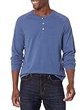 Amazon Essentials Herren Henley-Shirt mit langen Ärmeln und normaler...