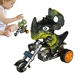 Fulenyi Tierisches Dinosaurier-Motorradspielzeug - Reibungsbetriebenes...