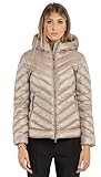 WOOLRICH -CFWWOU0946FRUT0432 Steppdecke Chevron mit Kapuze, Light Taupe, XS