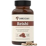 SHROOMY Reishi (Ganoderma lucidum) Kapseln – 120 Stück –...