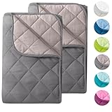 wometo 2 Stück Microfaser Sommer Steppbett Wende-Design 135x200 oekoTex -...