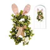 Osterhasenkranz – 19.69 Zoll ABS Türkranz | Künstliches Gesteck –...