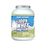 Body Attack 100% Whey Protein Pistachio White Choc., 2,3 kg - Made in...