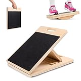 Schrägbrett und Slant Board Holz, Balance Board, Wadendehner für...