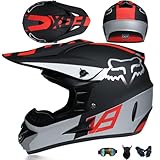 Jugend Motorradhelm Motocross Helm Kinder Erwachsene Cross Helms Herren ATV...