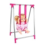 Puppenwagen-Set – leichtes rosa Kinderwagen-Spielzeug, Puppenwagen für...