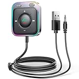 JOYROOM 2025 Aux Bluetooth Adapter Auto mit Freisprecheinrichtung,【Hi-Fi...