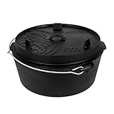 Petromax Feuertopf ft12 - Dutch Oven mit planem Boden für alle Herdarten,...