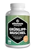 Grünlippmuschel Kapseln hochdosiert: 1500 mg Grünlippmuschel Pulver aus...
