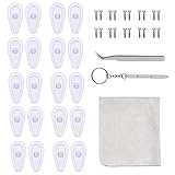 Dokpav Brillen Reparatur Set, 10 Paar Luftkammer Nasenpads Silikon,...