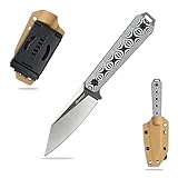 SDOKEDC DC53 Stahl messer Feststehende Klinge G10 Griff mit Kydex Scheide...