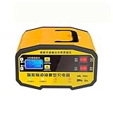 Batterie Ladegerät,12V 24V Automobil Batterieladegerät | LCD-Display Mit...