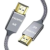 Hdmi Kabel 2Meter 4K@60Hz, Snowkids Highspeed Ethernet 18Gbps,Vergoldete...