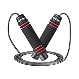 GRIFEMA Springseil, Speed Rope Verstellbar mit Rutschfester Schaum Griffe,...