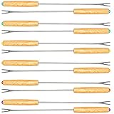 Rosenstein & Söhne Käsefondue Gabel: Fondue-Gabeln, 12er-Set...