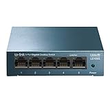 TP-Link LS105G 5-Ports Gigabit Netzwerk Switch (5 RJ-45 Lan Ports, robustes...