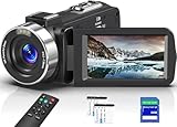 Delmodes 8K 64MP Videokamera Camcorder 18X Digitalzoom IR Nachtsicht...