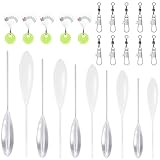 Srvauyea 25 Stück Spirolino Forelle Set, Forellen Angelzubehör Set, 5 X...