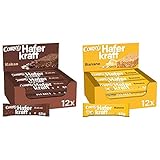 Corny Haferkraft Kakao, 12er Pack (12 x 65 g) & Haferkraft Banane,...