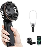Handventilator, Tragbarer Mini-Ventilator mit 4000mAh, Handventilator mit...