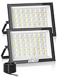 Litglobe LED Strahler Außen 100W 2 Stück,10000LM Superhell LED...