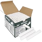Westcott Kreide 100 Stück Weiss | Vorteilspack Tafelkreide mit 1,2cm ⌀...