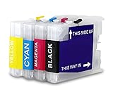 Octopus Fill In Patronen befüllbar Brother LC-970, LC-1000, 4 Stück (ohne...