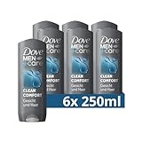 Dove Men+Care 3-in-1 Duschgel Clean Comfort Duschbad für Körper, Gesicht...