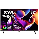 XYA 32 Zoll HD Smart TV, D-LED-Backlight Fernseher, Rahmenloses Design,...