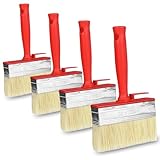 4 Stück Flächenstreicher, 120mmx30mm Lasurpinsel, Wandpinsel, Pinsel,...