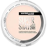 Maybelline New York 2-in-1 Puder Make-Up, Wasserfest und mattierend mit...