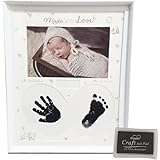 Baby Handabdruck und Fußabdruck Set, Abdruckset für Neugeborene Baby...