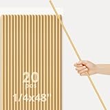 Bambus-Dübelstäbe, 0,6 x 121,9 cm lang, runde Holzdübel für...