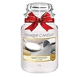 Yankee Candle Duftkerze im Glas (groß) | Baby Powder | Brenndauer bis zu...