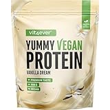 vit4ever Yummy Vegan Protein Vanilla Dream - Pflanzlicher Proteinshake mit...