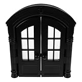 VANZACK Katzenklappe Innenbereich Doppelflügelige Haustiertür Schwarz...