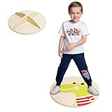 Balance Board Kinder, Wackelbrett aus Holz, Gleichgewichtstrainer...