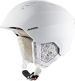 Alpina Unisex Skihelm, White-Prosecco Matt, 57-61 cm