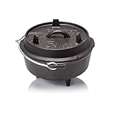 Petromax Feuertopf ft3 - Dutch Oven aus Gusseisen für Kochen und Backen -...