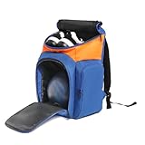 ENTEYA Bowling-Rucksack mit Schuhtasche – Einzelball bis 45,7 cm, Blau,...
